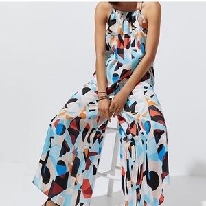 Anthropologie Multicolor Abstract Jumpsuit